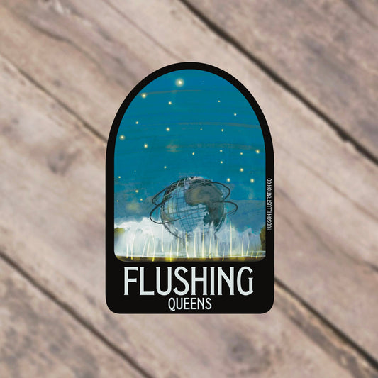 Flushing Queens New York City Sticker/Magnet/Print/Postcard