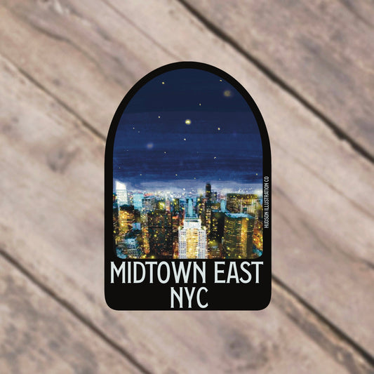 Midtown East Manhattan New York City Sticker/Magnet/Print/Postcard