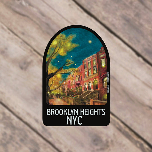 Brooklyn Heights New York City Sticker/Magnet/Print/Postcard