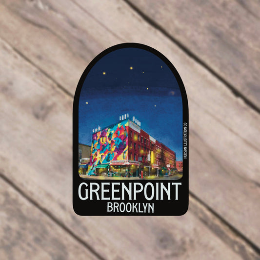 Greenpoint Brooklyn New York City Sticker/Magnet/Print/Postcard