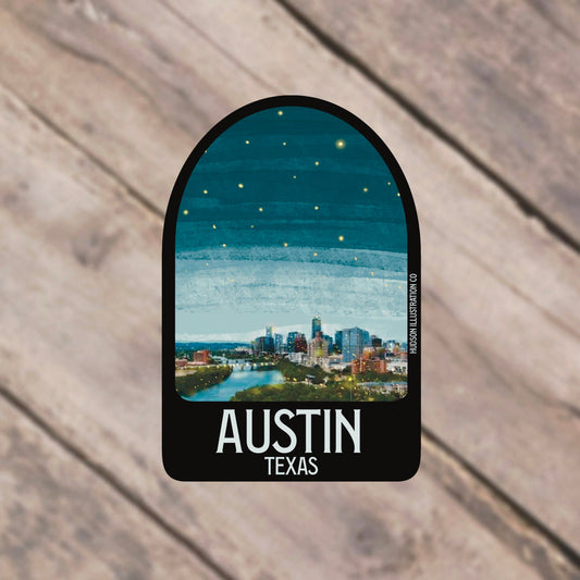 Austin Texas Sticker/Magnet/Print/Postcard