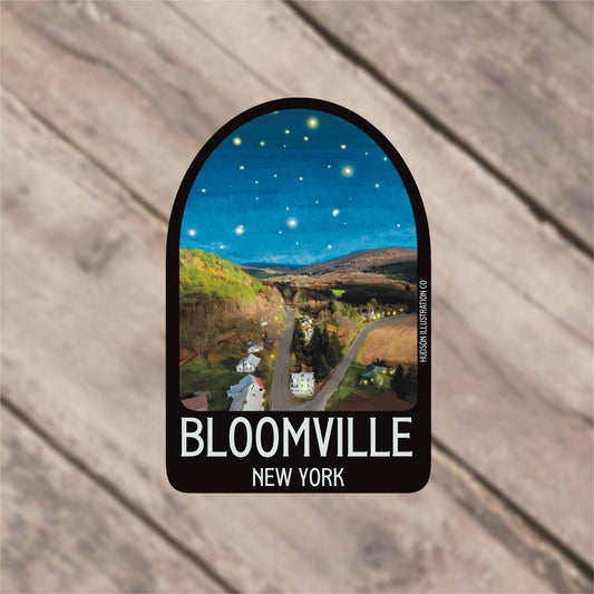 Bloomville New York Sticker/Magnet/Print/Postcard