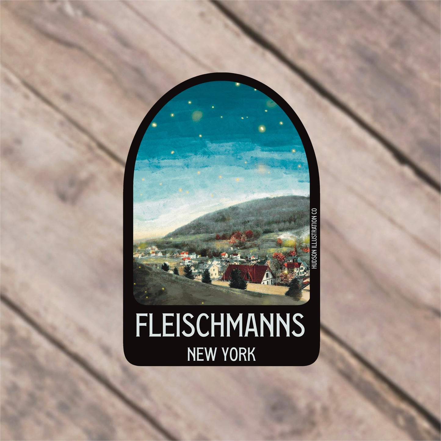 Fleischmanns New York Sticker/Magnet/Print/Postcard