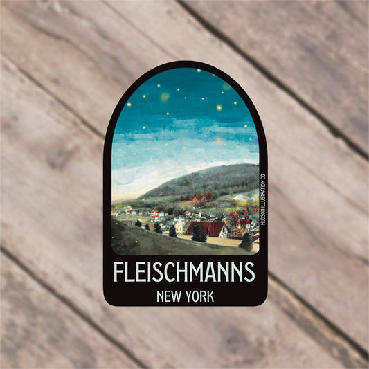 Fleischmanns New York Sticker/Magnet/Print/Postcard