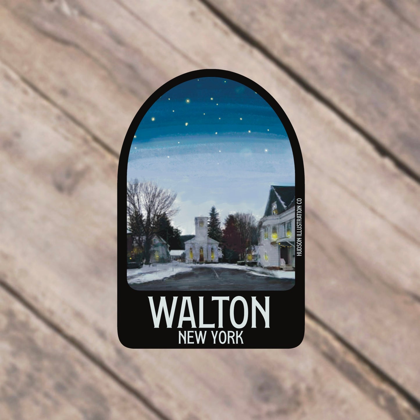 Walton New York Sticker/Magnet/Print/Postcard
