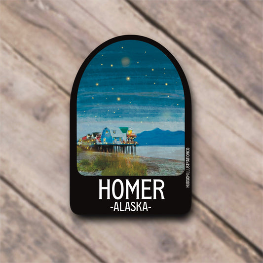 Homer Alaska Sticker/Magnet/Print/Postcard