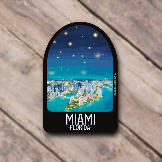 Miami Florida Sticker/Magnet/Print/Postcard