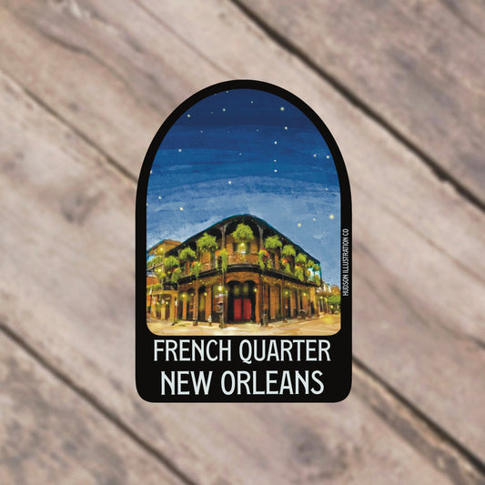 French Quarter New Orleans Louisiana Sticker/Magnet/Print/Postcard