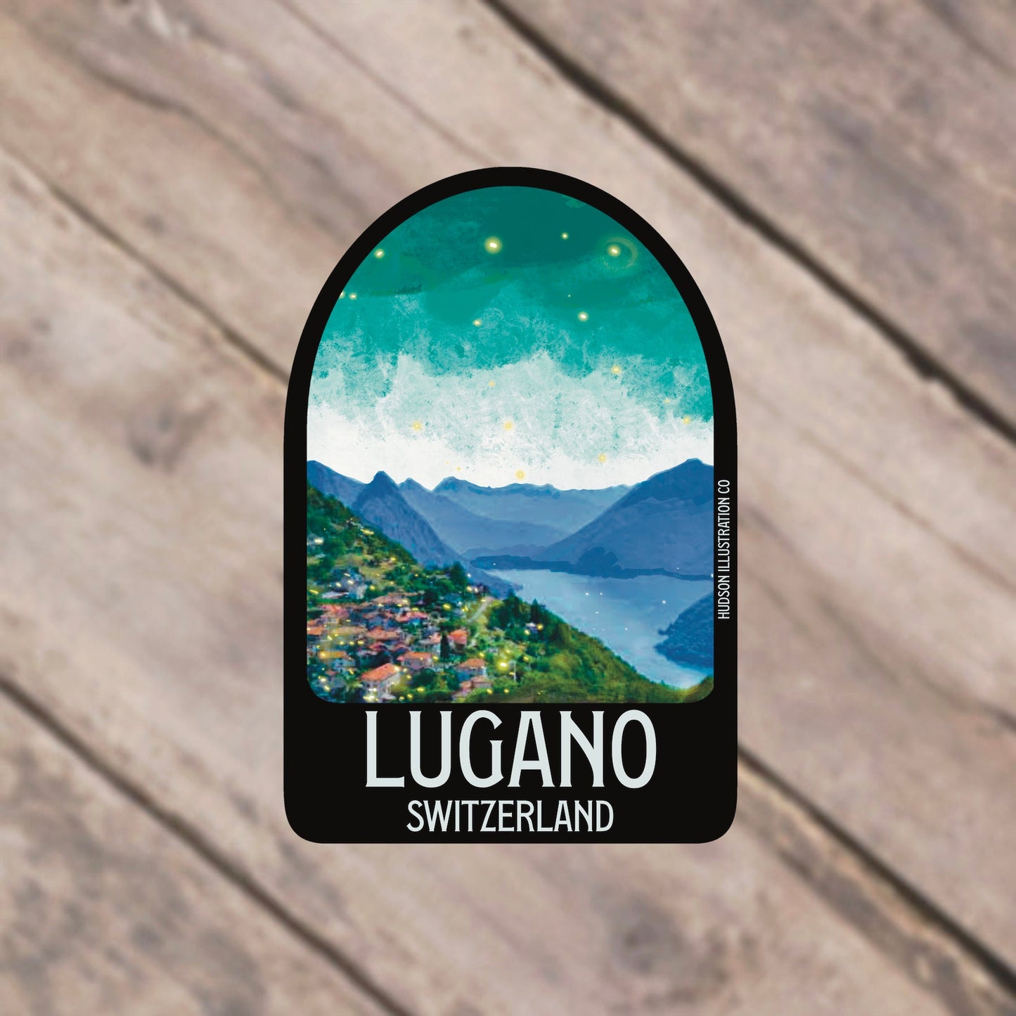 Lugano Switzerland Sticker/Magnet/Print/Postcard