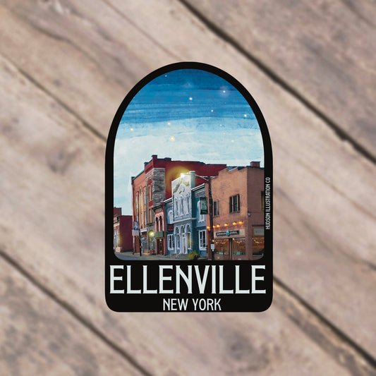 Ellenville New York Sticker/Magnet/Print/Postcard