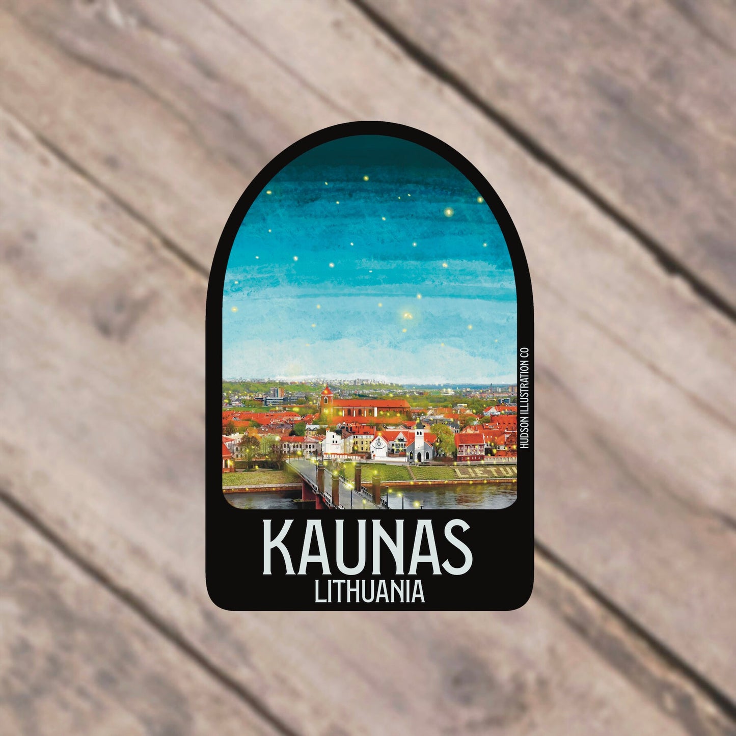 Kaunas Lithuania Sticker/Magnet/Print/Postcard