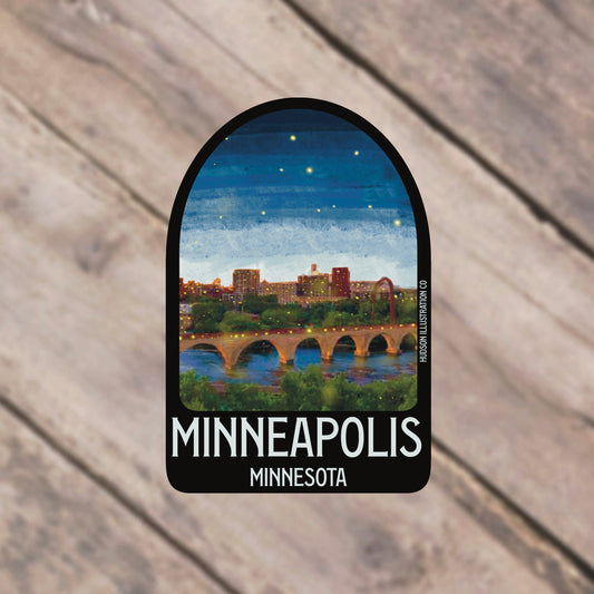 Minneapolis Minnesota Sticker/Magnet/Print/Postcard