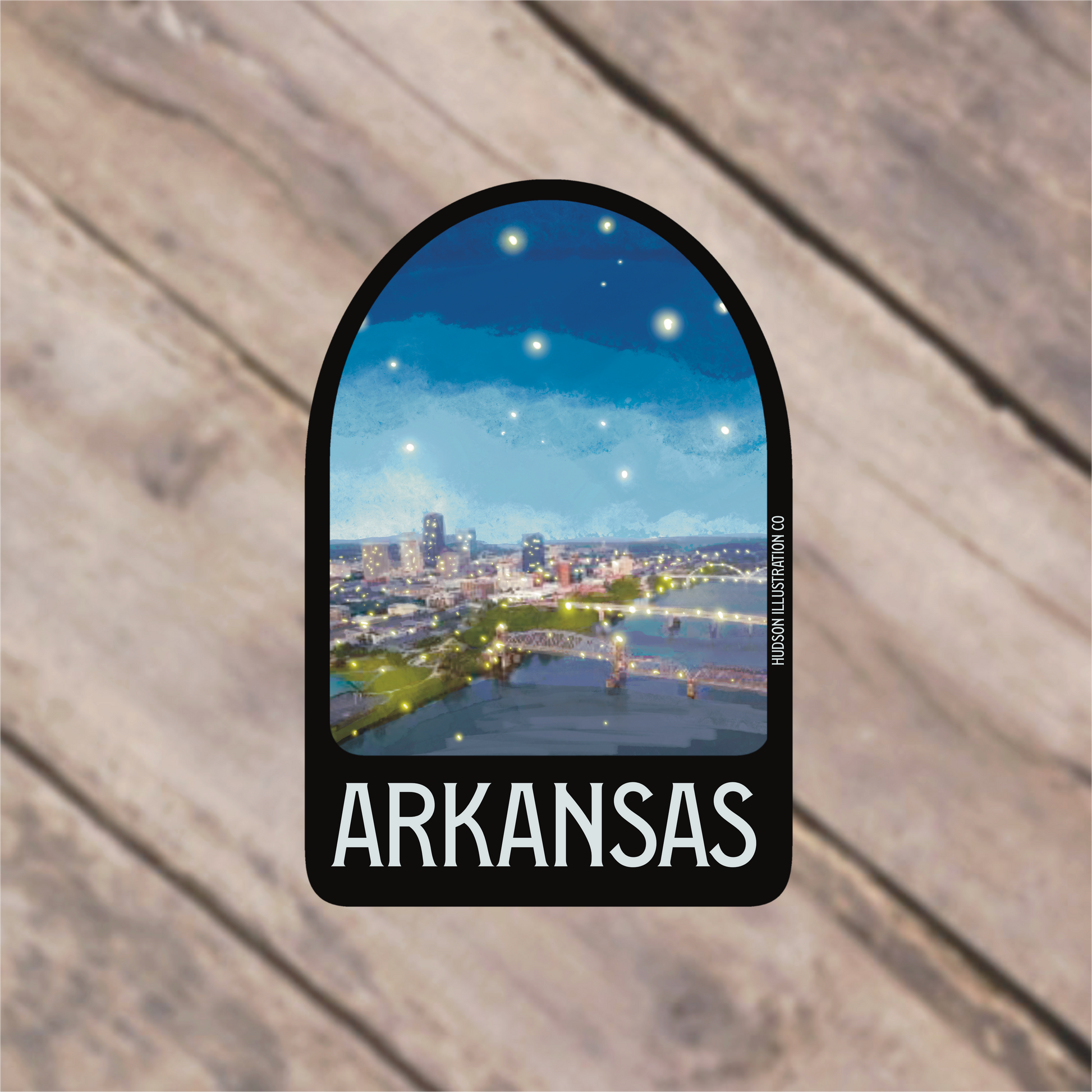 a sticker with the word arkans on it