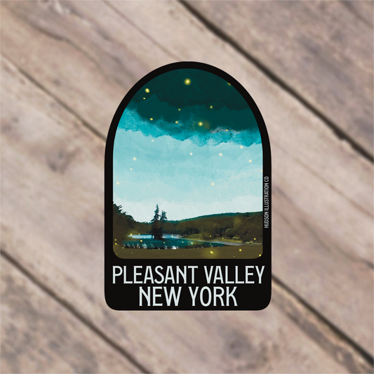 a sticker that says pleasant valley new york