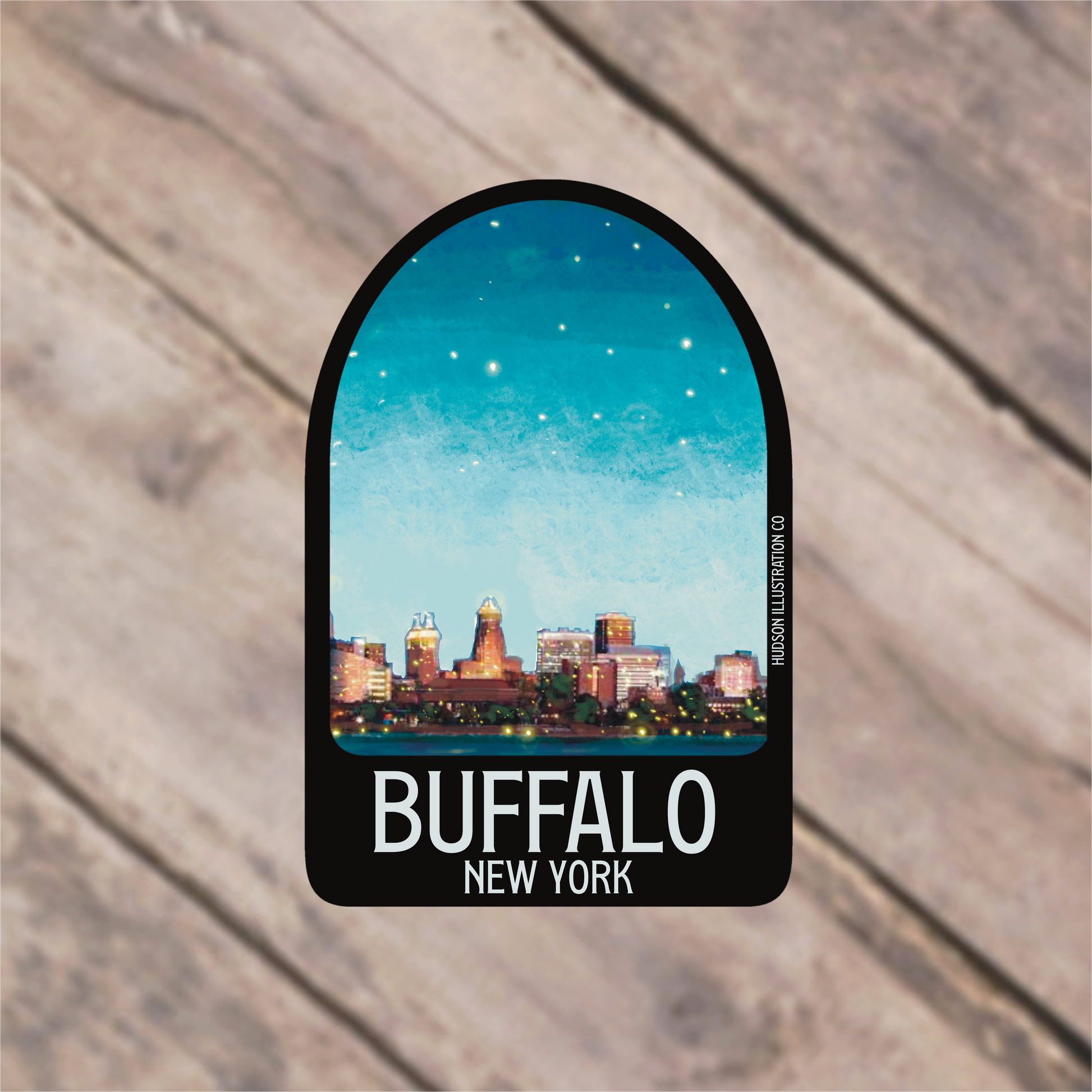 a sticker that says buffalo new york