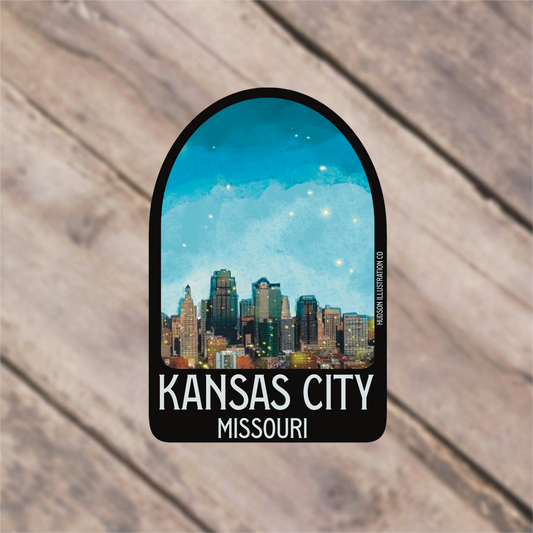 a picture of kansas city, missouri on a sticker