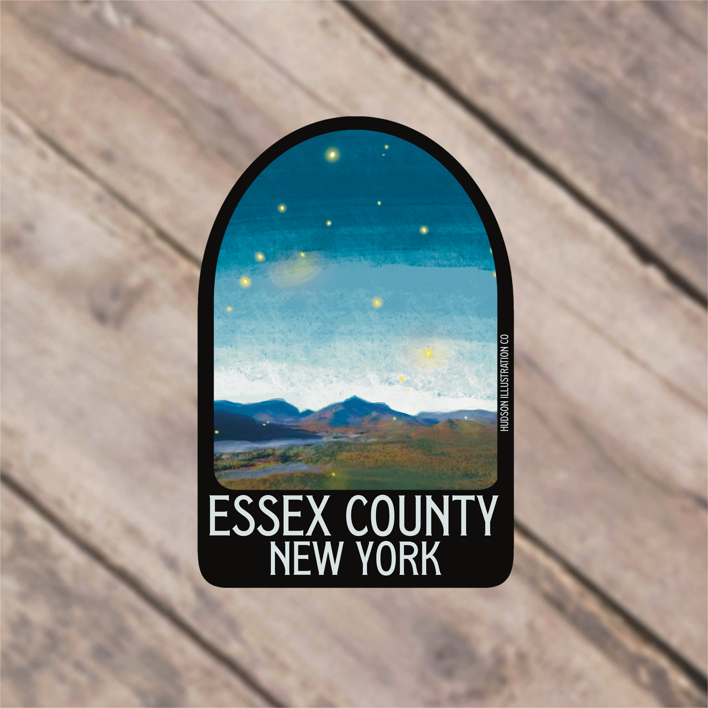 a sticker that says essex county new york