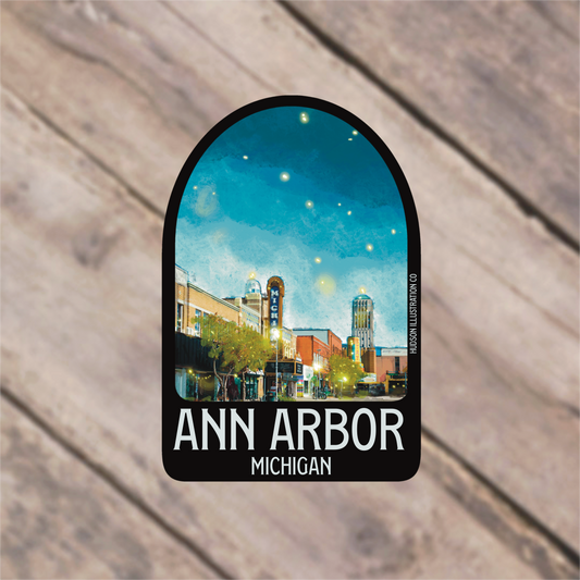 a sticker of an image of a city