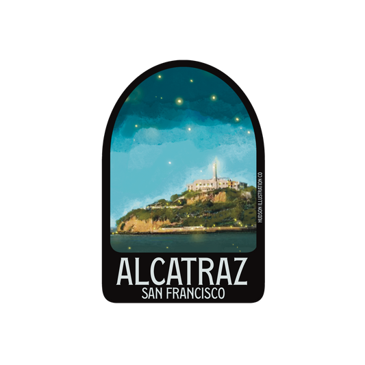 Alcatraz San Francisco California Sticker/Magnet/Print/Postcard