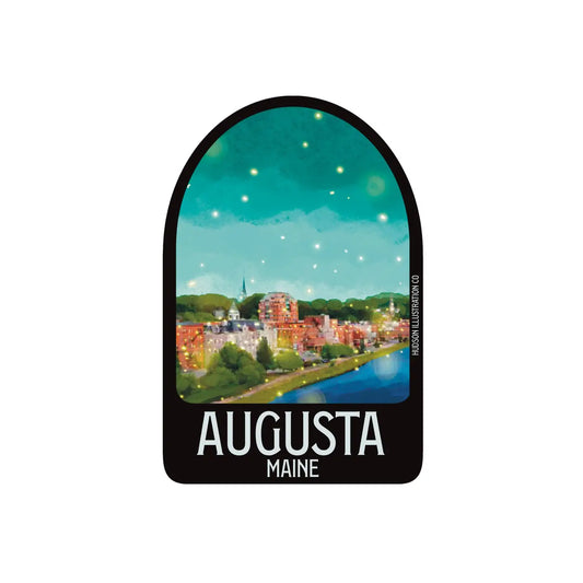 Augusta Maine Sticker/Magnet/Print/Postcard