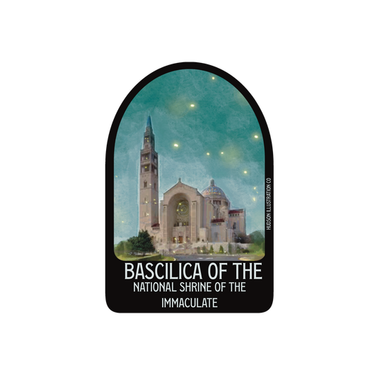 Basilica of the National Shrine of the Immaculate Sticker/Magnet/Print/Postcard
