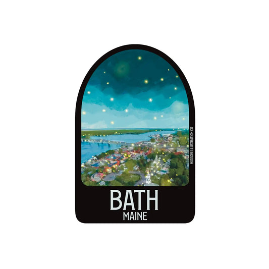 Bath Maine Sticker/Magnet/Print/Postcard