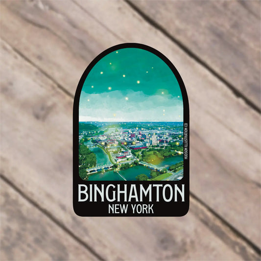 Binghamton New York Sticker/Magnet/Print/Postcard