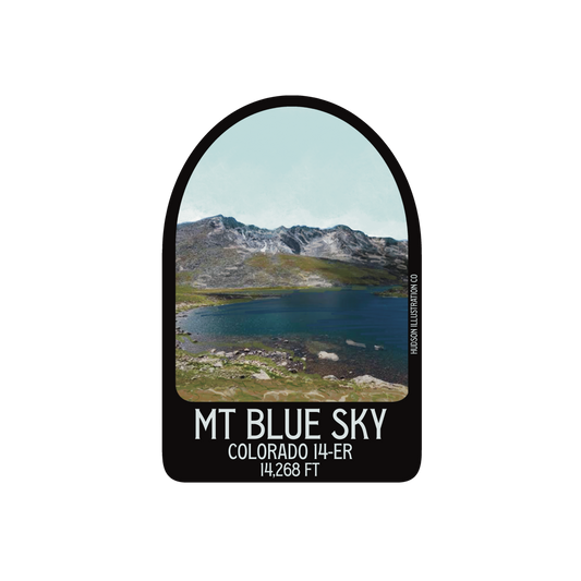 Mt. Blue Sky Colorado 14er - Sticker/Magnet/Print/Postcard
