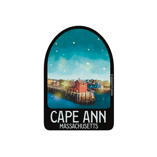 Cape Ann Massachusetts Sticker/Magnet/Print/Postcard