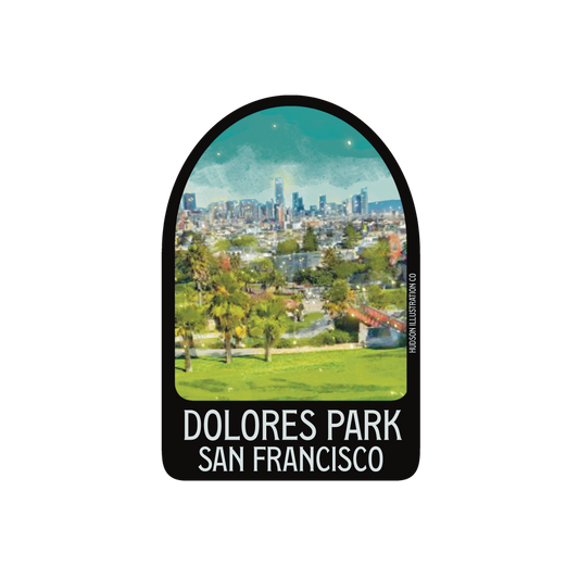 Dolores Park San Francisco California Sticker/Magnet/Print/Postcard