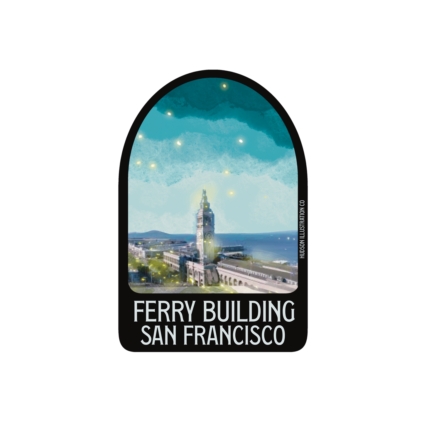 Ferry Building San Francisco California Sticker/Magnet/Print/Postcard