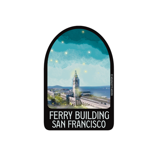 Ferry Building San Francisco California Sticker/Magnet/Print/Postcard