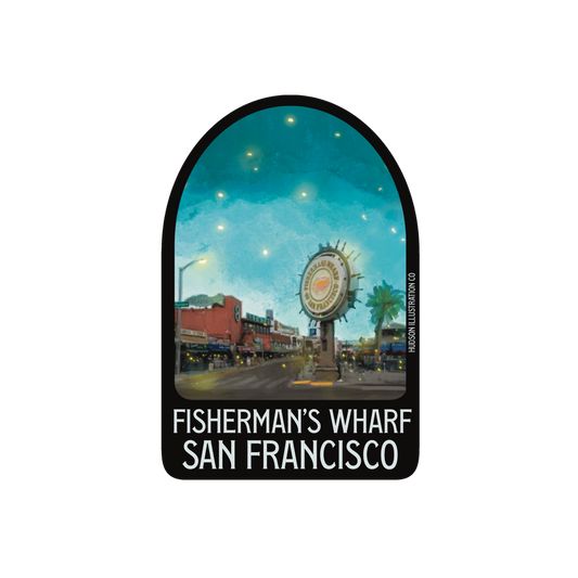 Fisherman’s Wharf San Francisco California Sticker/Magnet/Print/Postcard