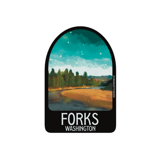 Forks Washington Sticker/Magnet/Print/Postcard