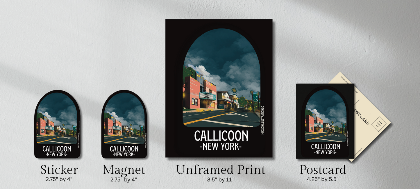 Callicoon New York Sticker/Magnet/Print/Postcard
