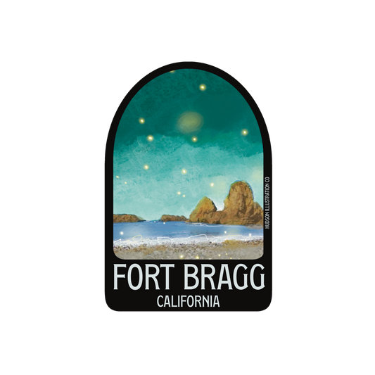Fort Bragg California Sticker/Magnet/Print/Postcard