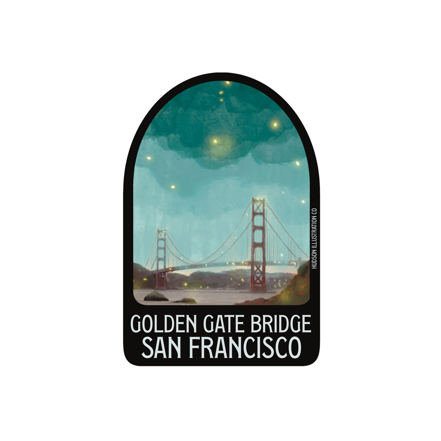 Golden Gate Bridge San Francisco Sticker/Magnet/Print/Postcard