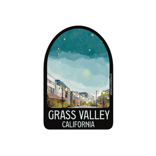 Grass Valley California Sticker/Magnet/Print/Postcard