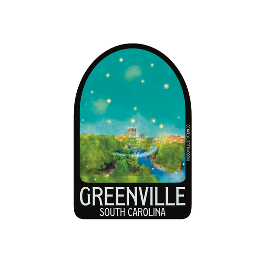 Greenville South Carolina Sticker/Magnet/Print/Postcard