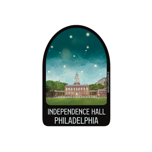 Independence Hall Philadelphia Sticker/Magnet/Print/Postcard