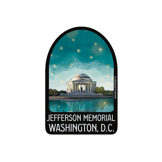 Jefferson Memorial Washington DC Sticker/Magnet/Print/Postcard