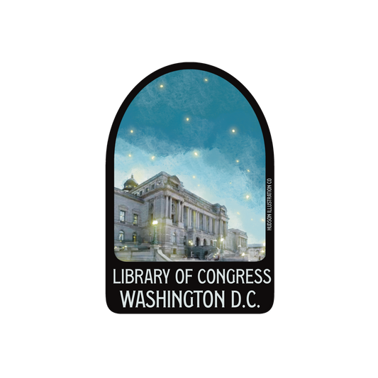 Library of Congress Washington DC Sticker/Magnet/Print/Postcard