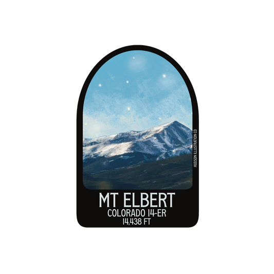 Mt. Elbert Colorado 14er - Sticker/Magnet/Print/Postcard