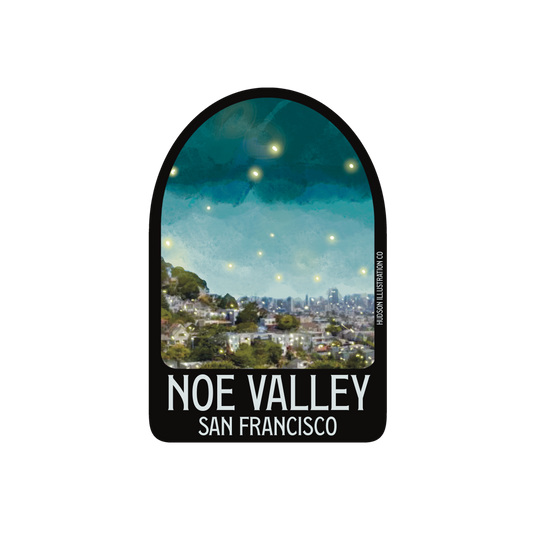 Noe Valley San Francisco California Sticker/Magnet/Print/Postcard
