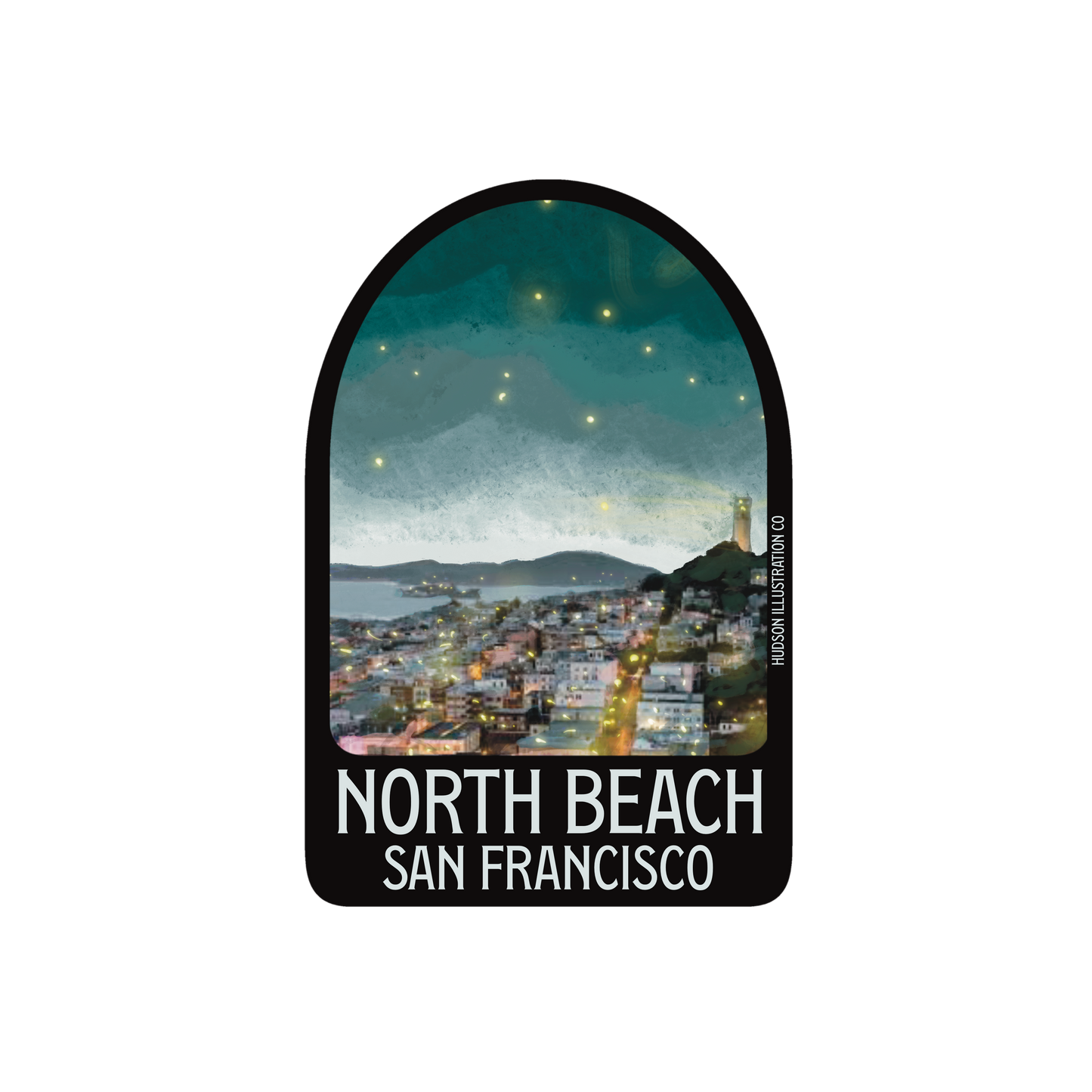 North Beach San Francisco California Sticker/Magnet/Print/Postcard