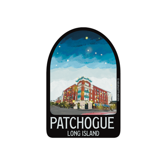 Patchogue Long Island Sticker/Magnet/Print/Postcard