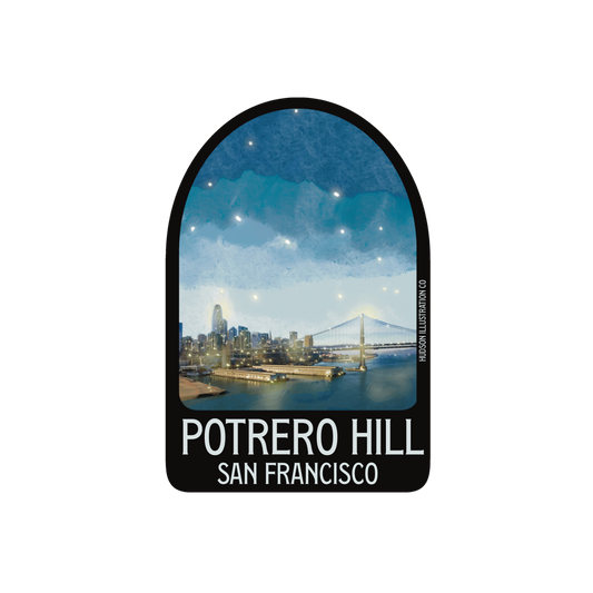 Potrero Hill San Francisco California Sticker/Magnet/Print/Postcard