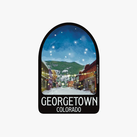 Snowy Georgetown Colorado Sticker/Magnet/Print/Postcard