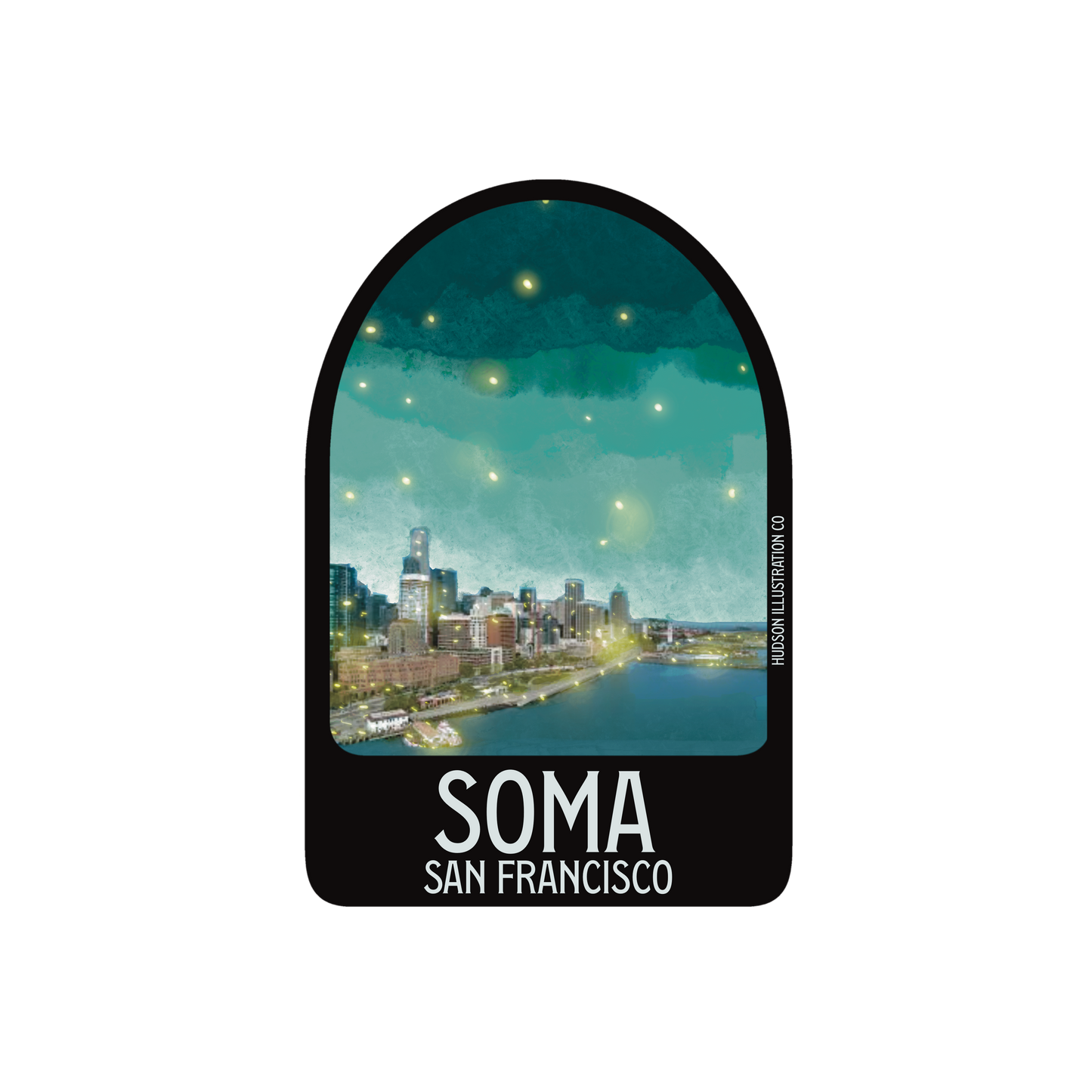 Soma San Francisco California Sticker/Magnet/Print/Postcard