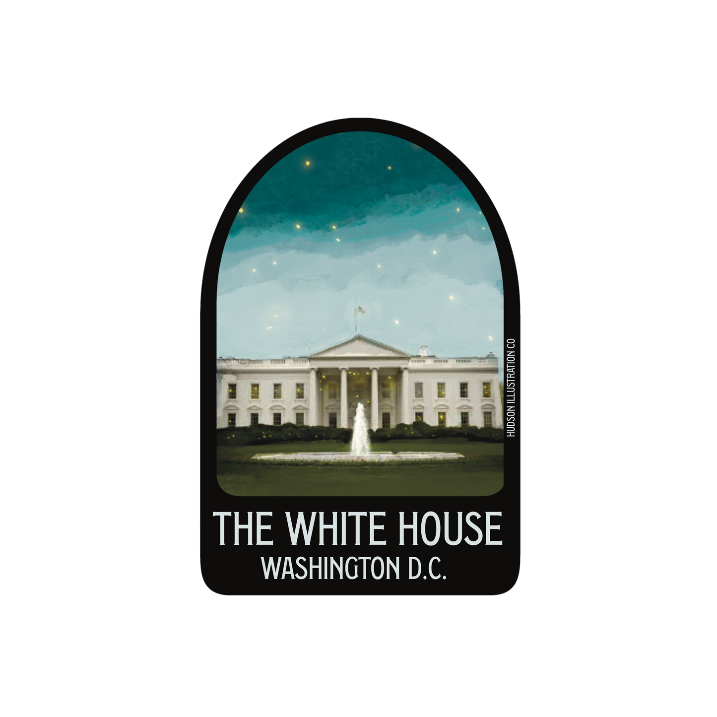 The White House Washington DC Sticker/Magnet/Print/Postcard